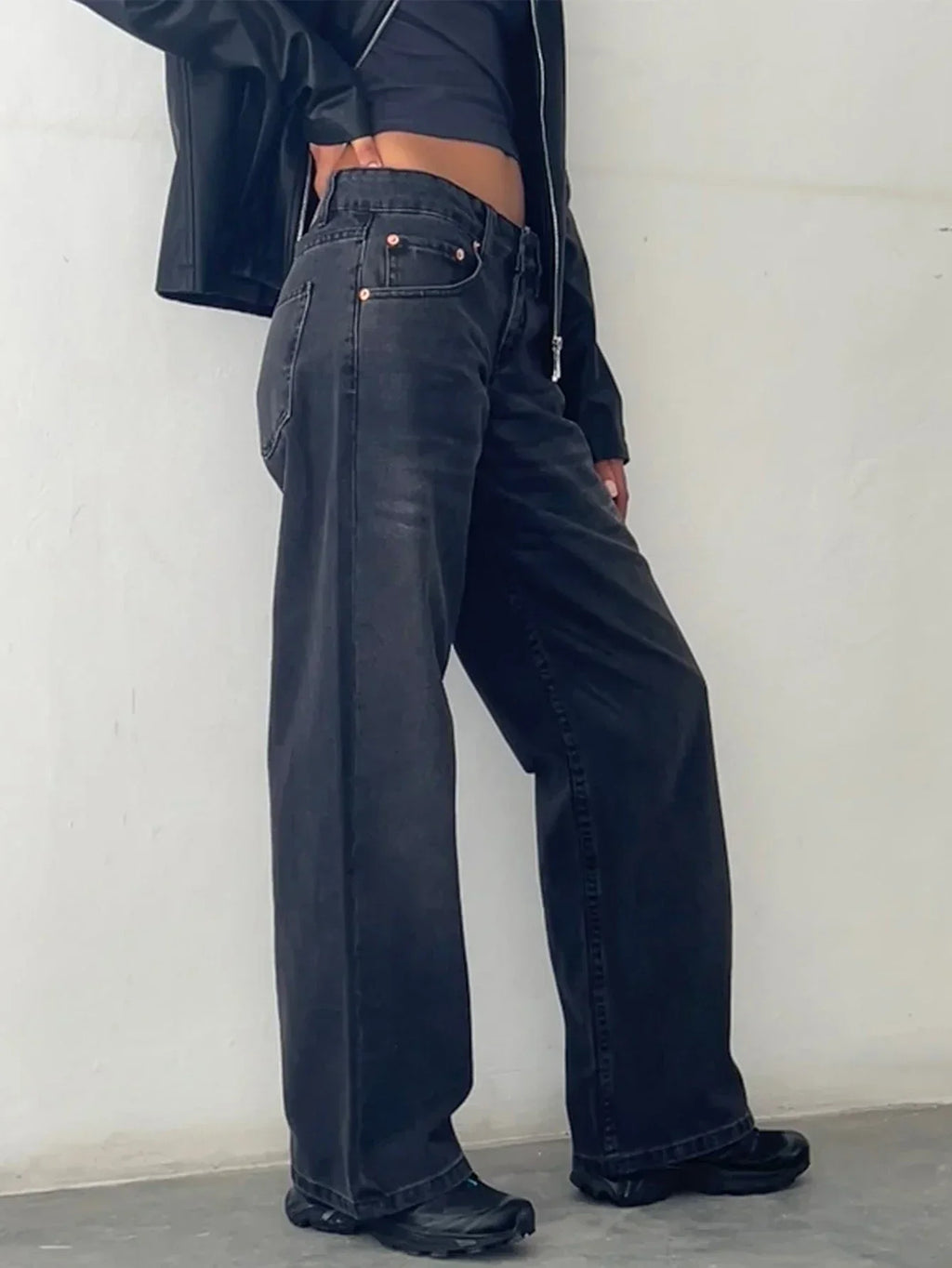 Retroinspirerede Jeans Med Loose Fit