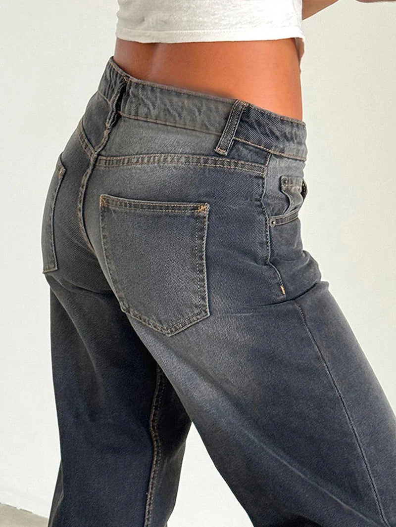 Retroinspirerede Jeans Med Loose Fit