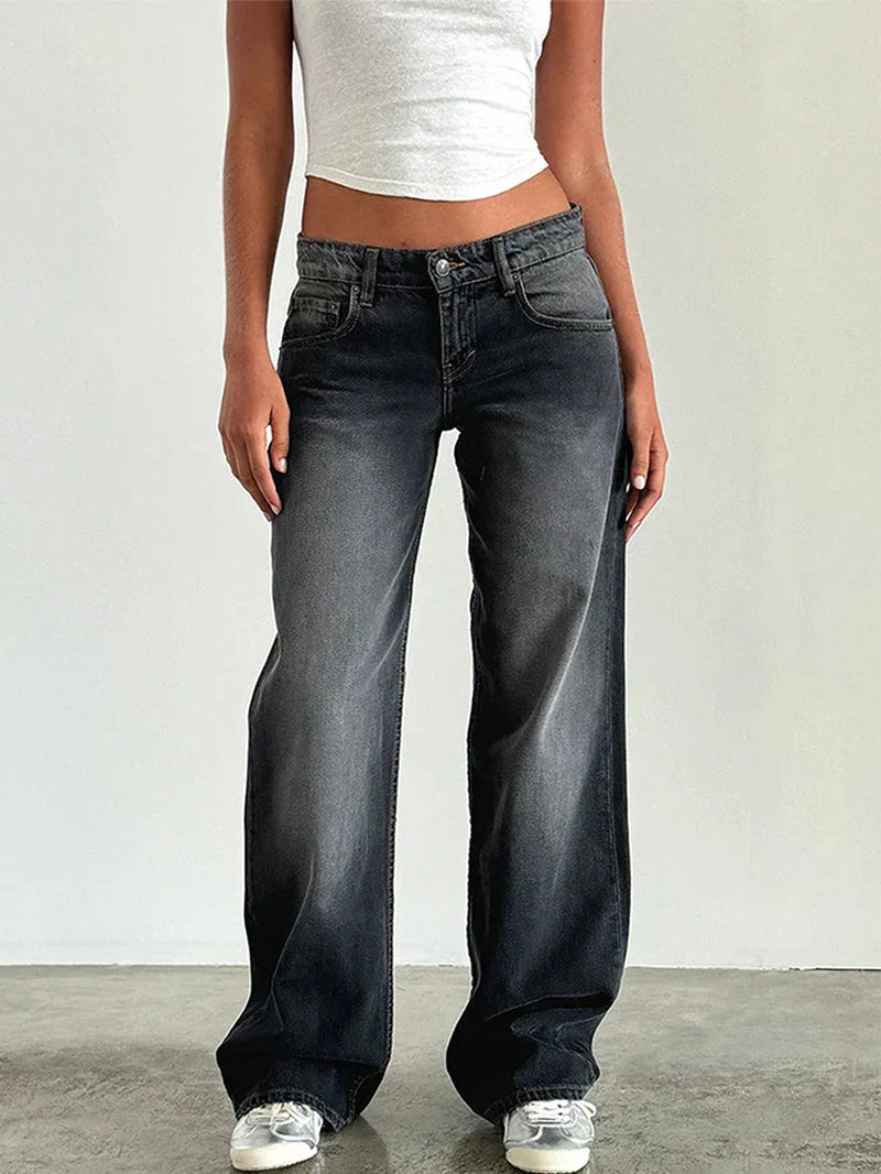 Retroinspirerede Jeans Med Loose Fit