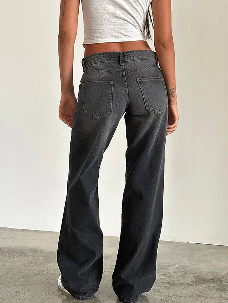 Retroinspirerede Jeans Med Loose Fit